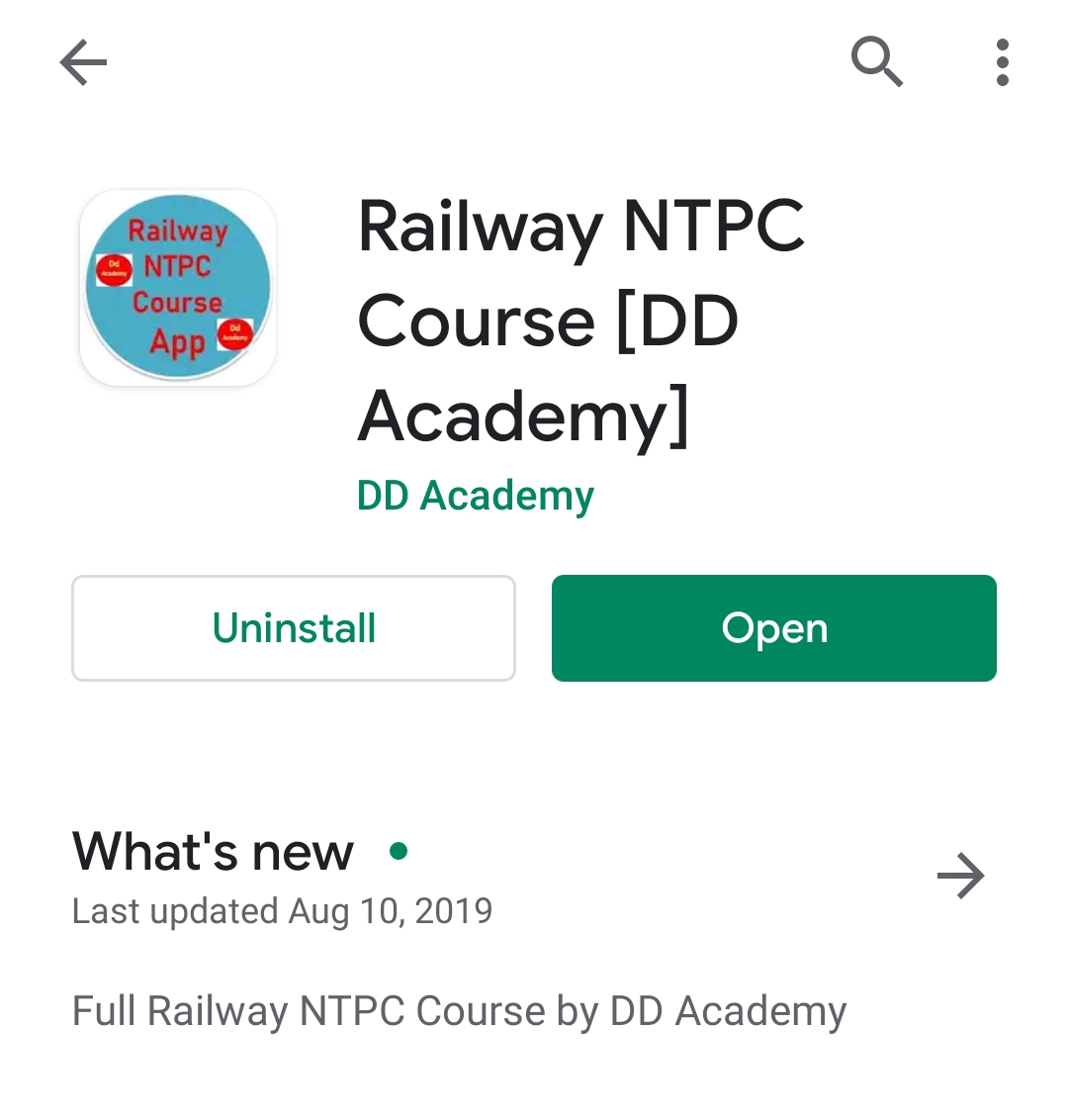 Free Railway NTPC App by DD Academy