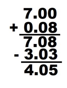 Subtraction & Addition 