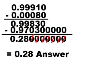 Subtraction