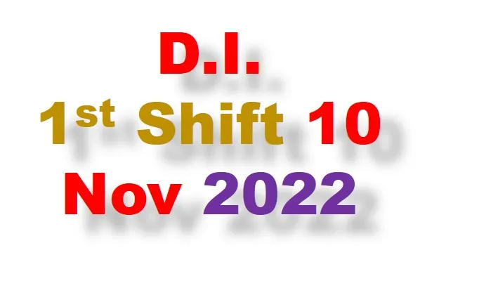 DI 10 1st