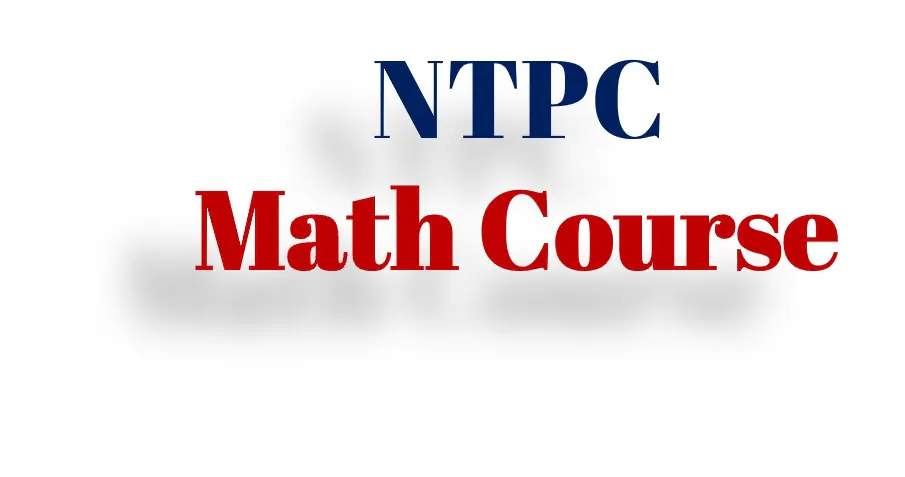 NTPC Math Course Free